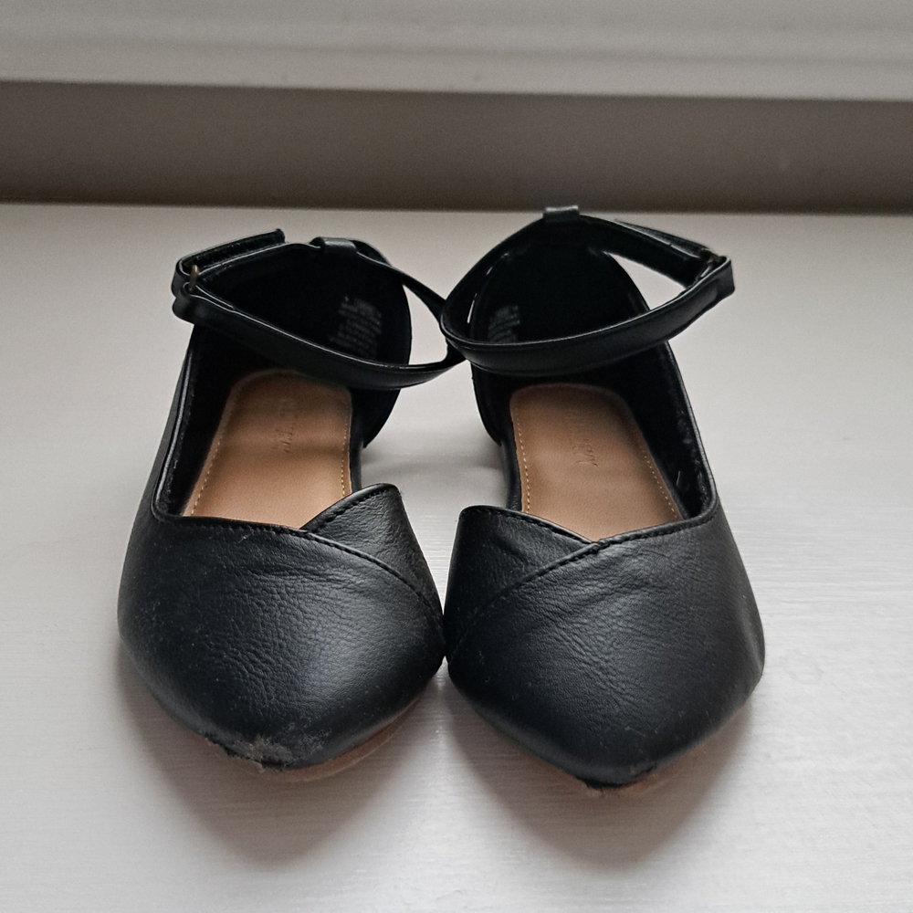 Girls 9c Old Navy Black Ankle Strap Sandals